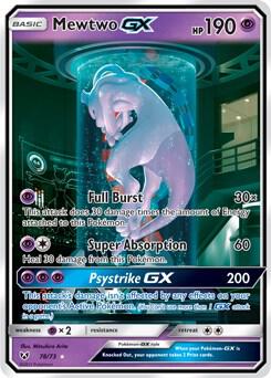 Mewtwo GX - Shining Legends #78/73 - Holofoil - Lightly Played