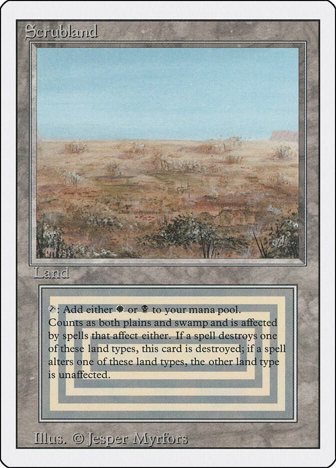 Scrubland - Revised Edition - Moderately Played
