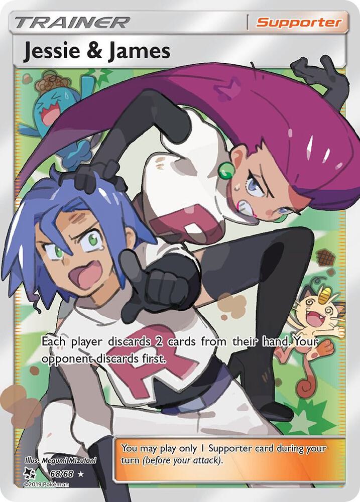 Jessie & James - Hidden Fates #68/68 - Holofoil - Near Mint