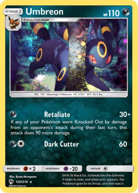 Umbreon - Blister Exclusives #120/214 - Holofoil - Lightly Played