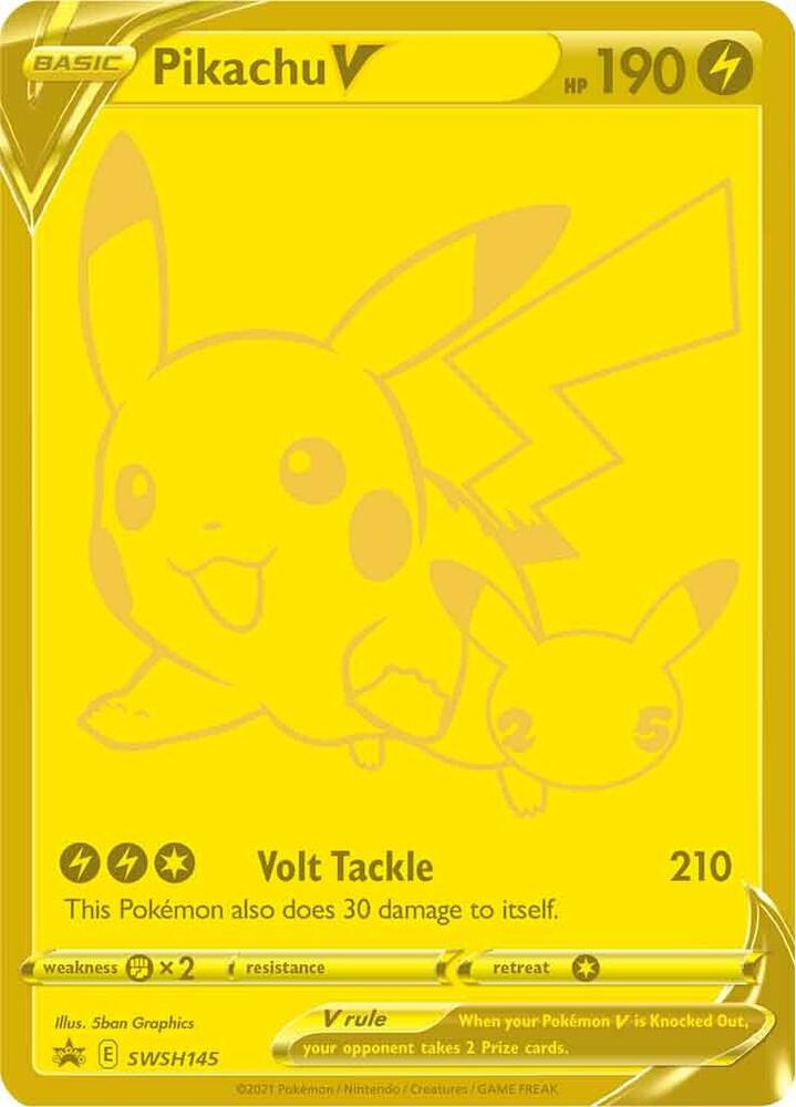 Pikachu V - SWSH: Sword & Shield Promo Cards #SWSH145 - Holofoil - Near Mint