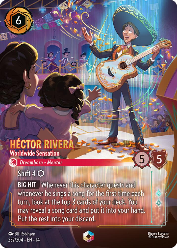 Hector Rivera - Worldwide Sensation (Enchanted) - Hyperia City #232/204 - Holofoil - Near Mint