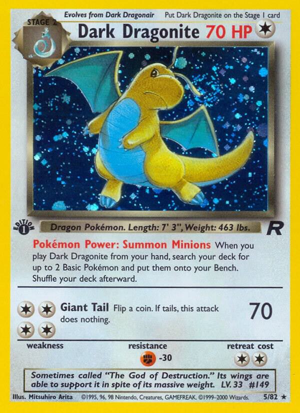Dark Dragonite - Team Rocket #05/82 - Unlimited Holofoil - Near Mint