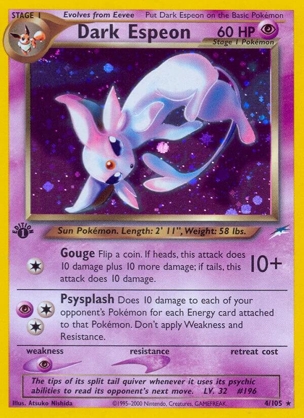 Dark Espeon - Neo Destiny #004/105 - Unlimited Holofoil - Lightly Played