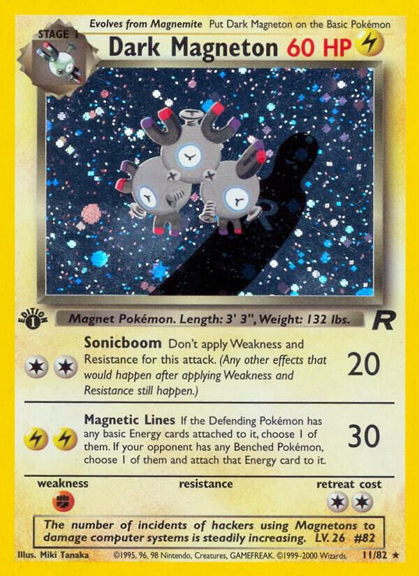 Dark Magneton - Team Rocket #11/82 - Unlimited Holofoil - Near Mint