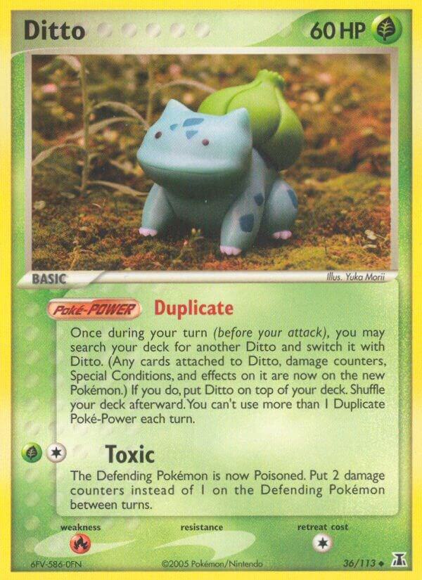 Ditto (Bulbasaur) - EX Delta Species #36/113 - Damaged