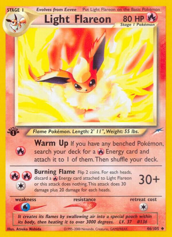 Light Flareon - Neo Destiny #046/105 - Unlimited - Lightly Played