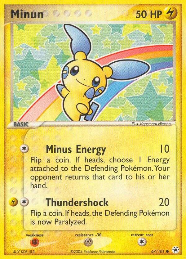 Minun - EX Hidden Legends #67/101 - Heavily Played