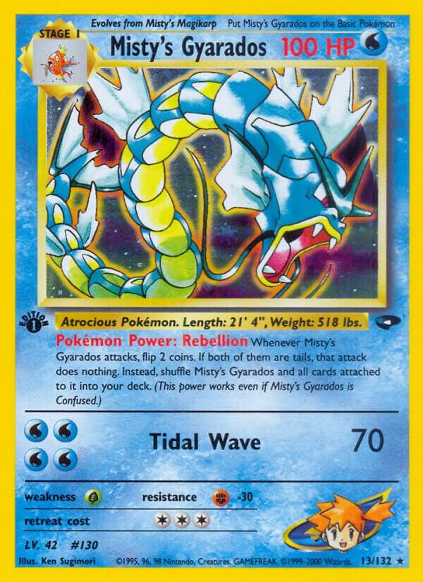Misty's Gyarados - Gym Challenge #013/132 - Unlimited Holofoil - Near Mint
