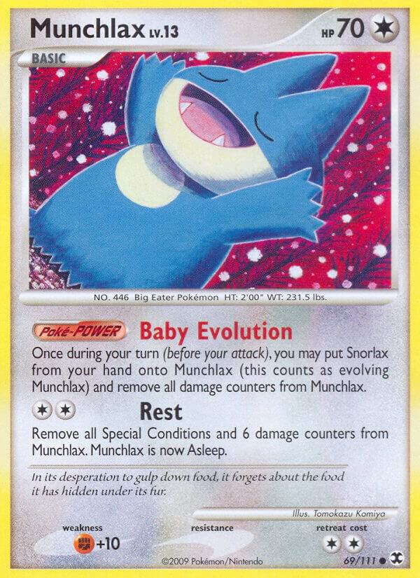 Munchlax (69) - Rising Rivals #69/111 - Reverse Holofoil - Lightly Played