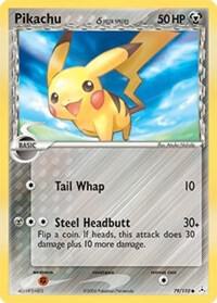 Pikachu (Delta Species) - EX Holon Phantoms #79/110 - Lightly Played