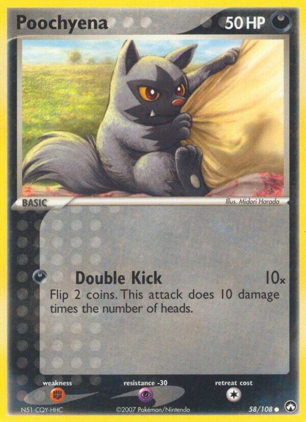 Poochyena - EX Power Keepers #58/108 - Reverse Holofoil - Moderately Played