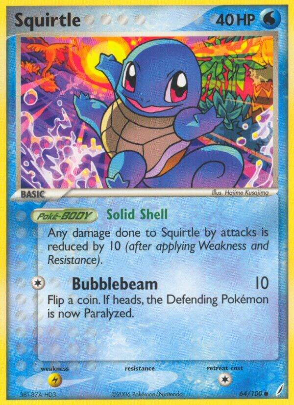 Squirtle - EX Crystal Guardians #64/100 - Near Mint