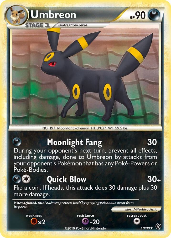 Umbreon - Undaunted #10/90 - Holofoil - Lightly Played