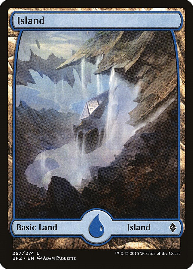 Island (257) - Full Art – Battle for Zendikar (Magic: The Gathering)