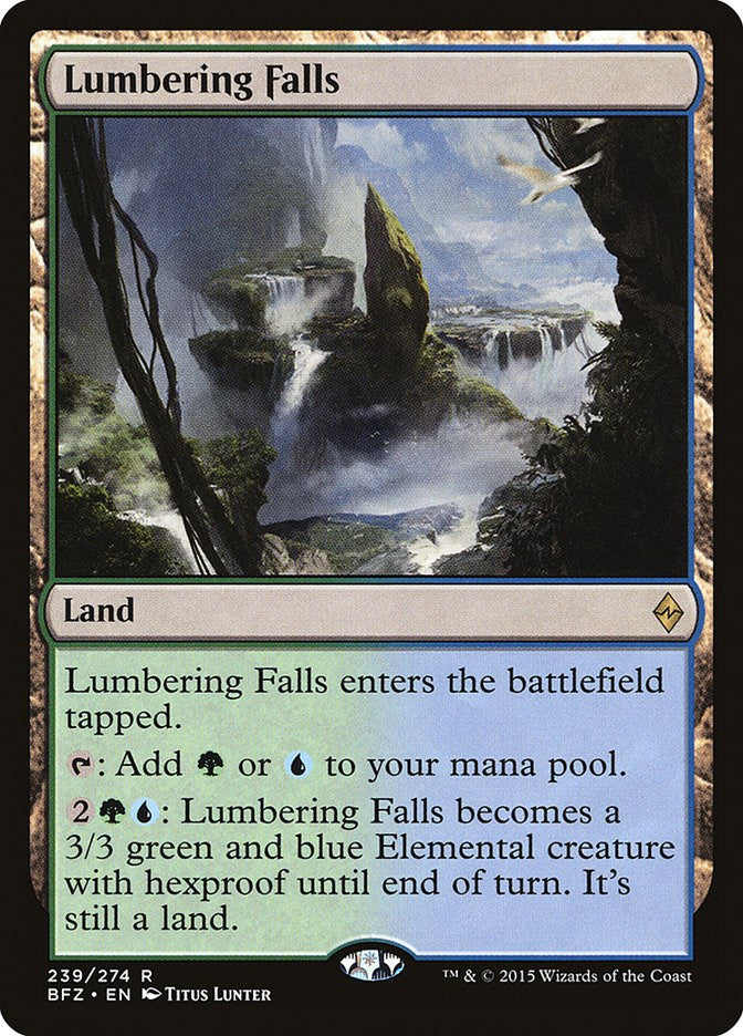 Lumbering Falls – Battle for Zendikar (Magic: The Gathering)