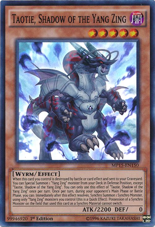 Taotie, Shadow of the Yang Zing – 2015 Mega-Tins Mega Pack (YuGiOh)