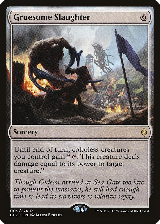 Gruesome Slaughter – Battle for Zendikar (Magic: The Gathering)