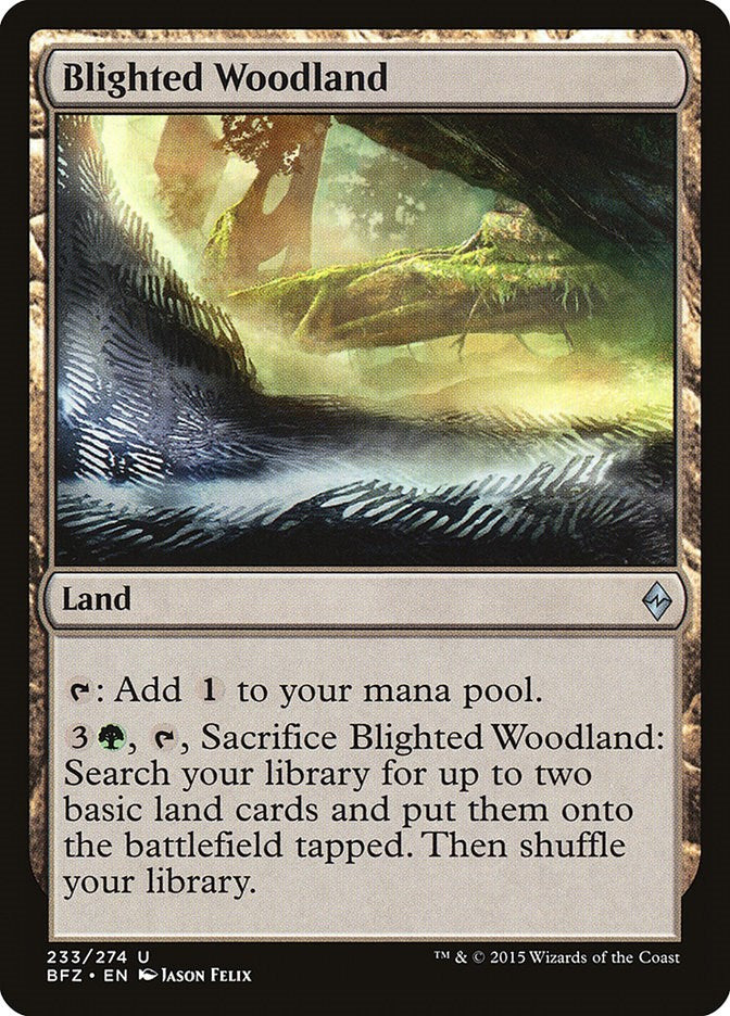 Blighted Woodland – Battle for Zendikar (Magic: The Gathering)