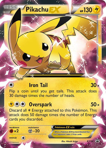 Pikachu EX - XY Promos #XY84 - Holofoil - Lightly Played