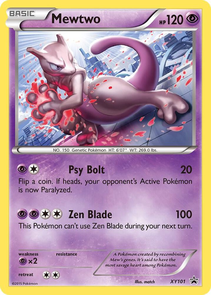 Mewtwo - XY Promos #XY101 - Holofoil - Lightly Played