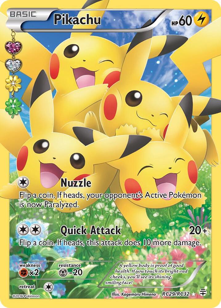 Pikachu - Generations: Radiant Collection #RC29/RC32 - Holofoil - Near Mint