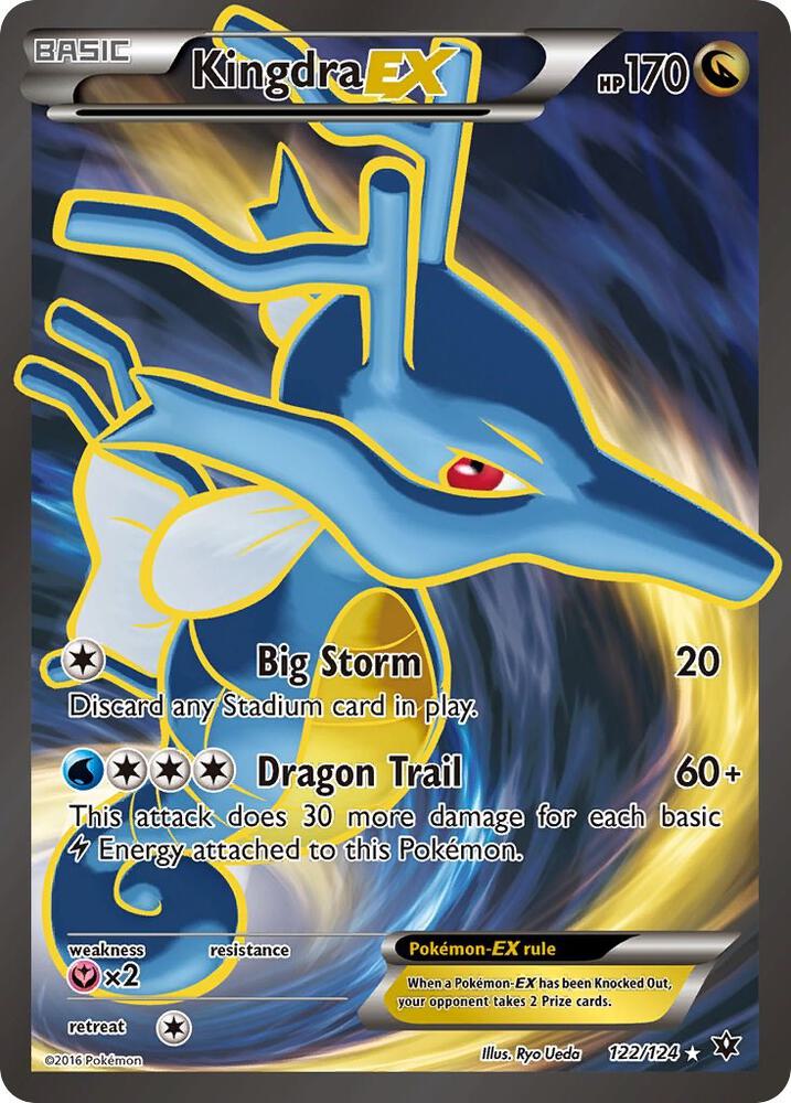 Kingdra EX - XY - Fates Collide #122/124 - Holofoil - Near Mint