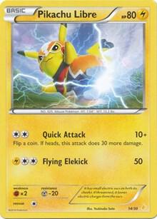 Pikachu Libre (14 - Non-Holo) - XY Trainer Kit: Pikachu Libre & Suicune #14/30 - Lightly Played