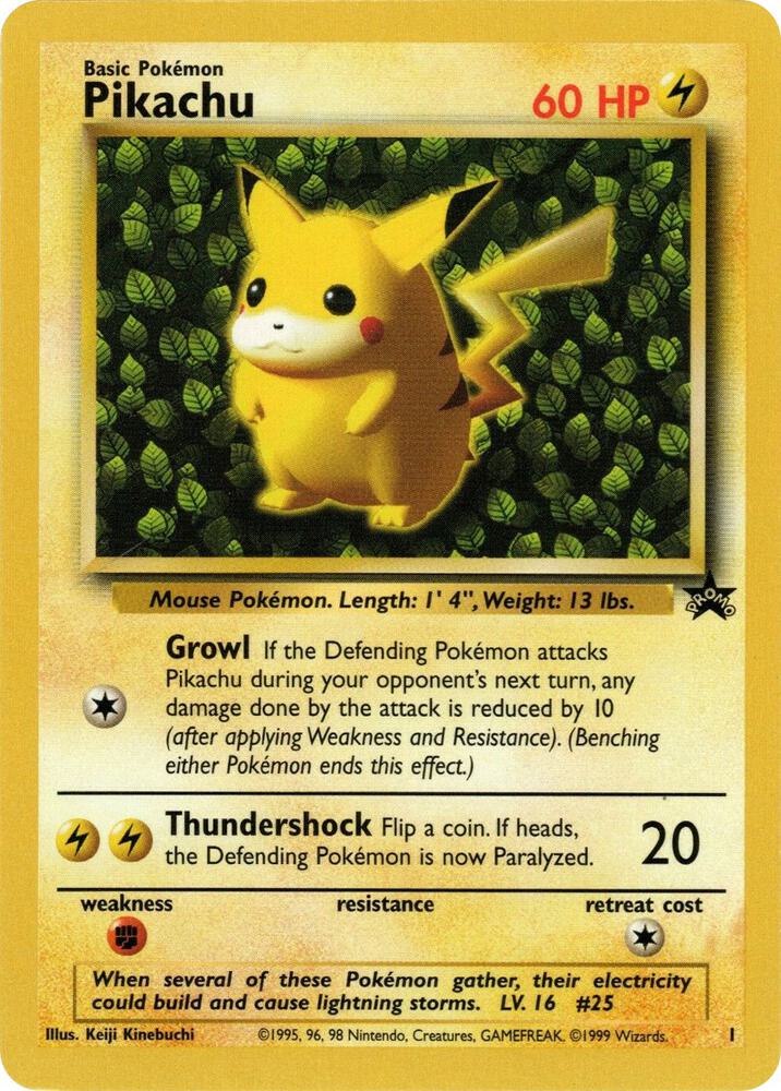 Pikachu - WoTC Promo #01/53 - Lightly Played