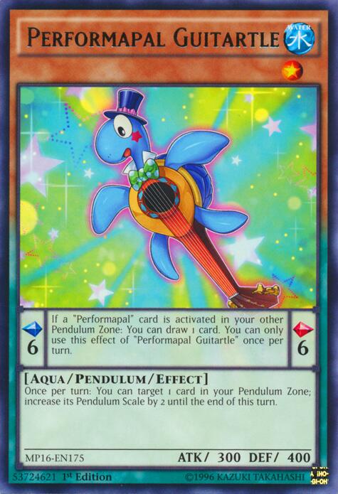 Performapal Guitartle – 2016 Mega-Tins Mega Pack (YuGiOh)