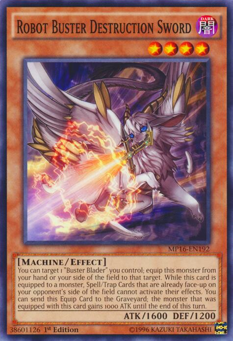 Robot Buster Destruction Sword – 2016 Mega-Tins Mega Pack (YuGiOh)