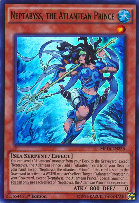 Neptabyss, the Atlantean Prince – 2016 Mega-Tins Mega Pack (YuGiOh)
