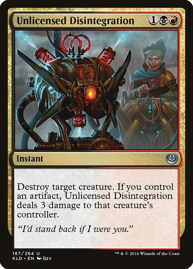 Unlicensed Disintegration – Kaladesh (Magic: The Gathering)