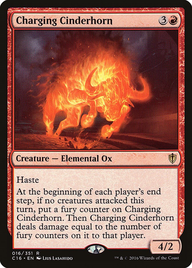 Charging Cinderhorn – Commander 2016 (Magic: The Gathering)