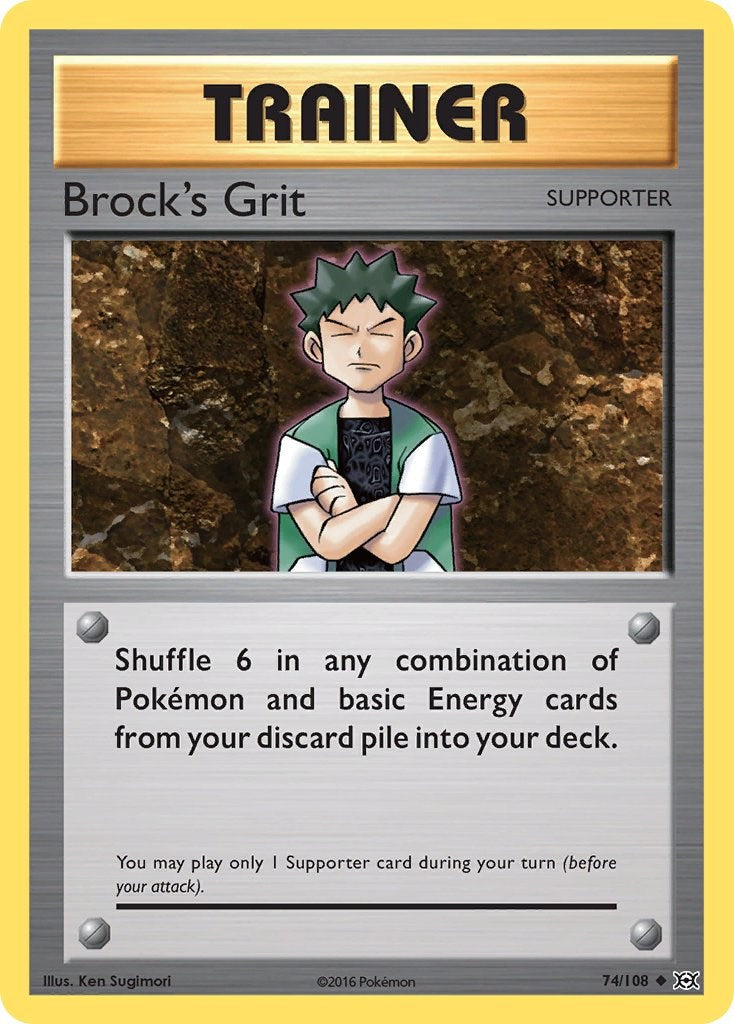 Brock's Grit – XY - Evolutions (Pokemon)