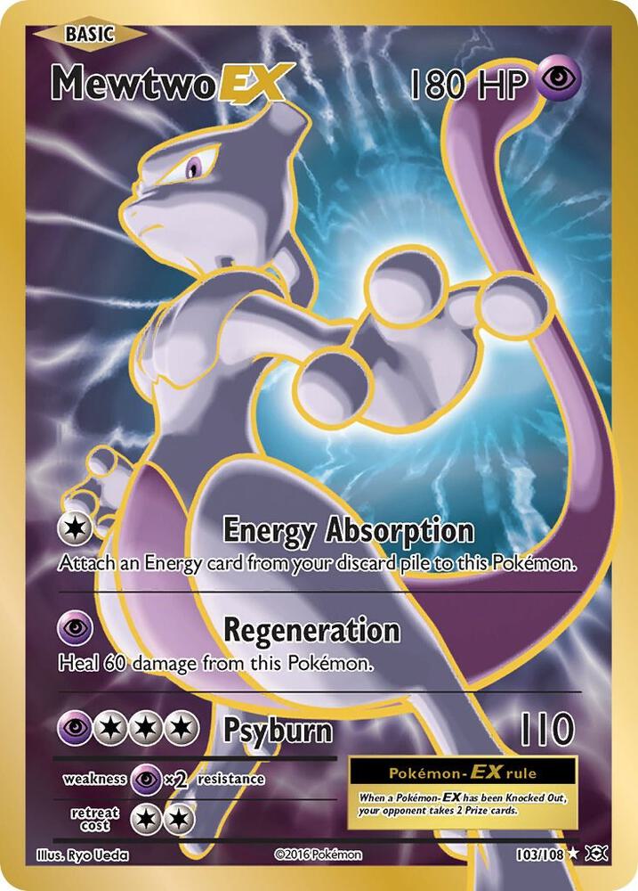 Mewtwo EX (Full Art) - XY - Evolutions #103/108 - Holofoil - Near Mint