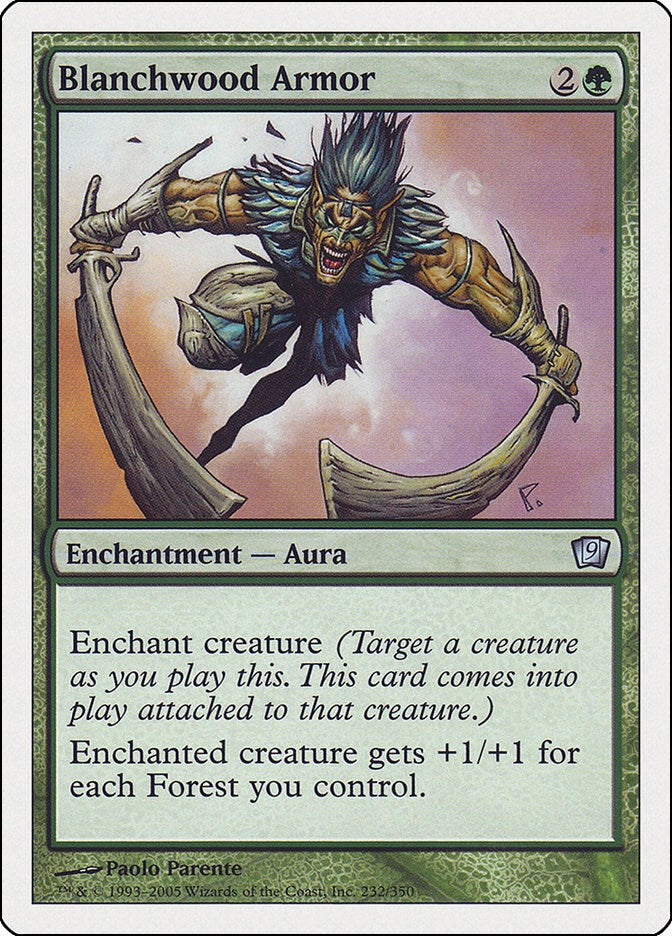 Blanchwood Armor – 9th Edition (Magic: The Gathering)