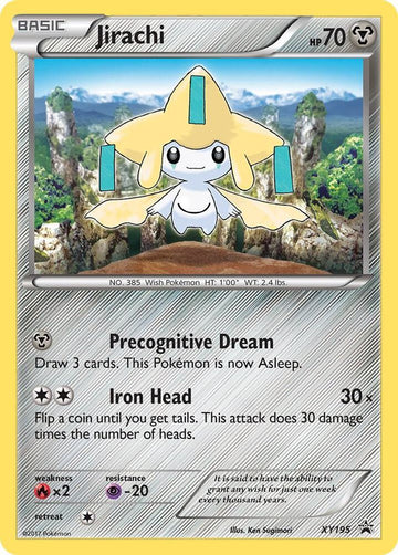 Jirachi - XY Promos #XY195 - Holofoil - Moderately Played