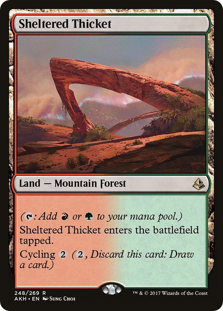 Sheltered Thicket – Amonkhet (Magic: The Gathering)