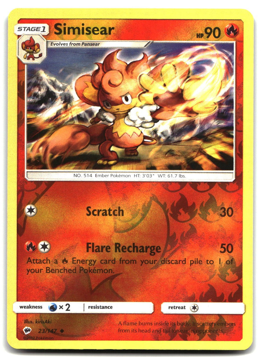 Simisear – SM - Burning Shadows (Pokemon)