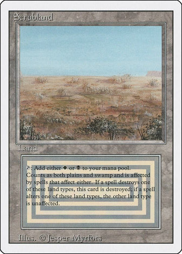 Scrubland - Revised Edition - Moderately Played