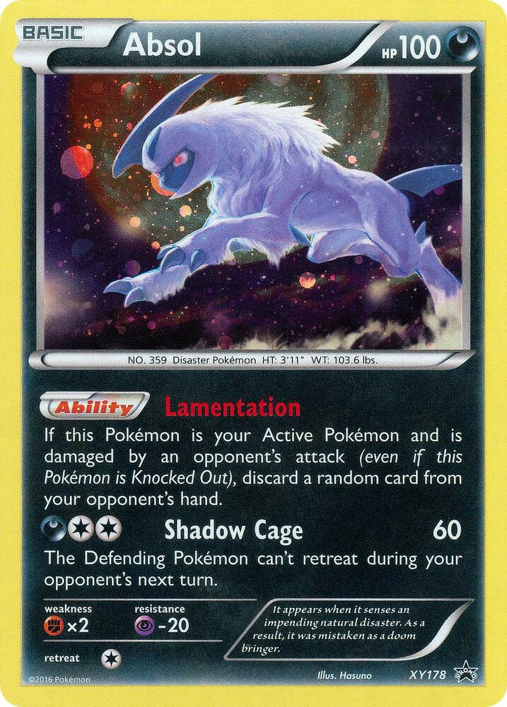 Absol - XY Promos #XY178 - Holofoil - Moderately Played