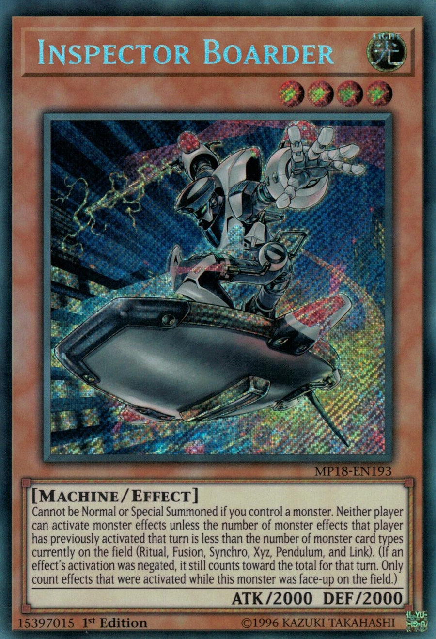 Inspector Boarder – 2018 Mega-Tins Mega Pack (YuGiOh)