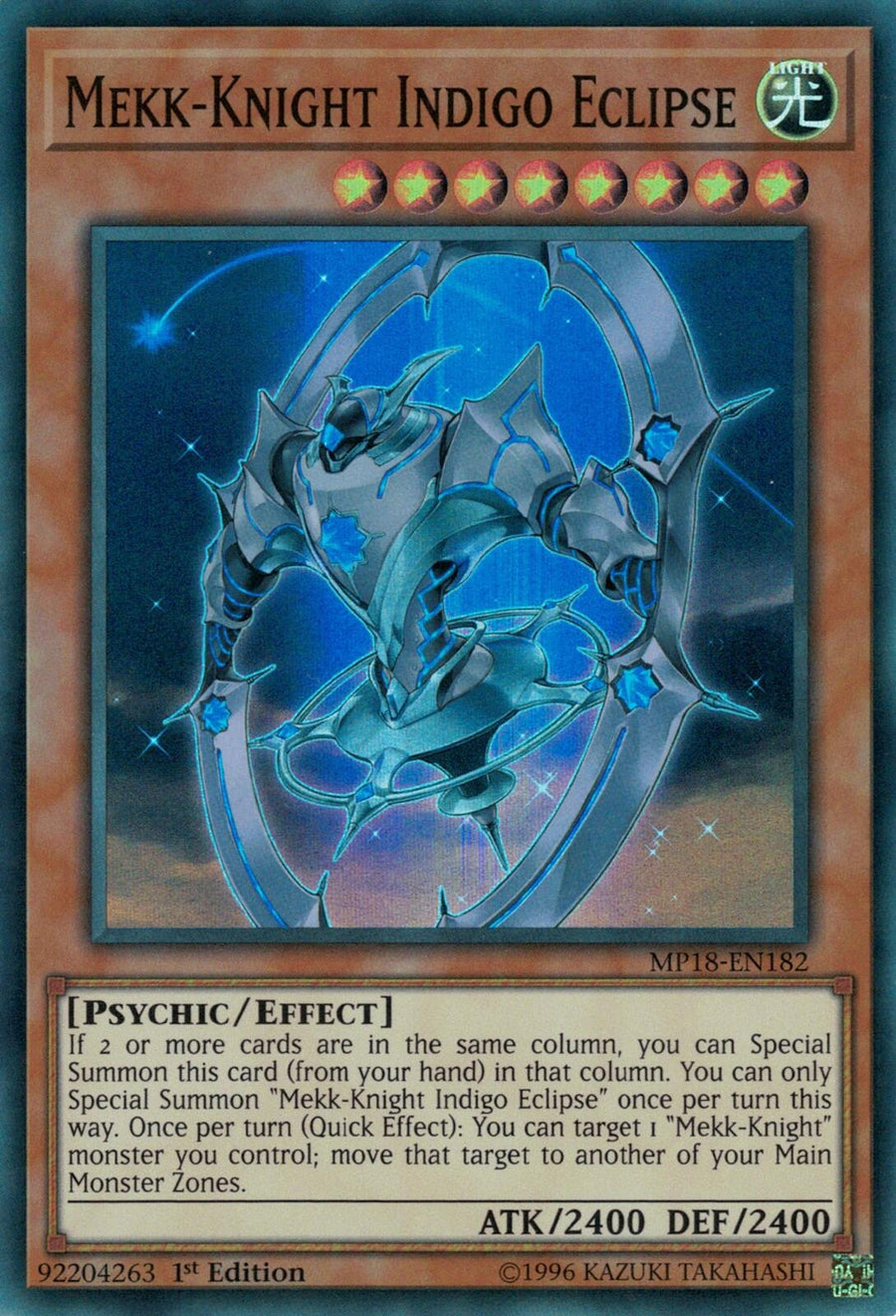 Mekk-Knight Indigo Eclipse – 2018 Mega-Tins Mega Pack (YuGiOh)