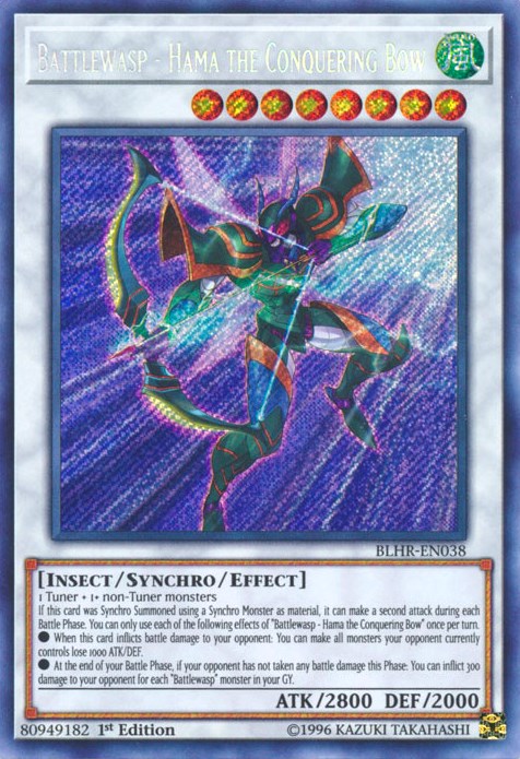 Battlewasp - Hama the Conquering Bow – Battles of Legend: Hero's Revenge (YuGiOh)