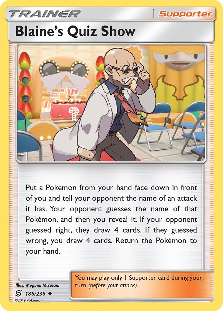 Blaine's Quiz Show – SM - Unified Minds (Pokemon)