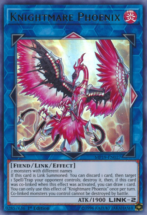 Knightmare Phoenix – 2019 Gold Sarcophagus Tin Mega Pack (YuGiOh)