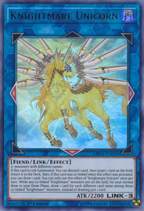 Knightmare Unicorn – 2019 Gold Sarcophagus Tin Mega Pack (YuGiOh)