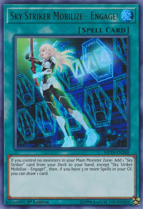 Sky Striker Mobilize - Engage! – 2019 Gold Sarcophagus Tin Mega Pack (YuGiOh)