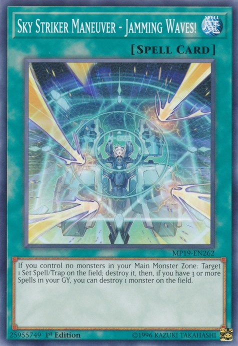 Sky Striker Maneuver - Jamming Waves! – 2019 Gold Sarcophagus Tin Mega Pack (YuGiOh)